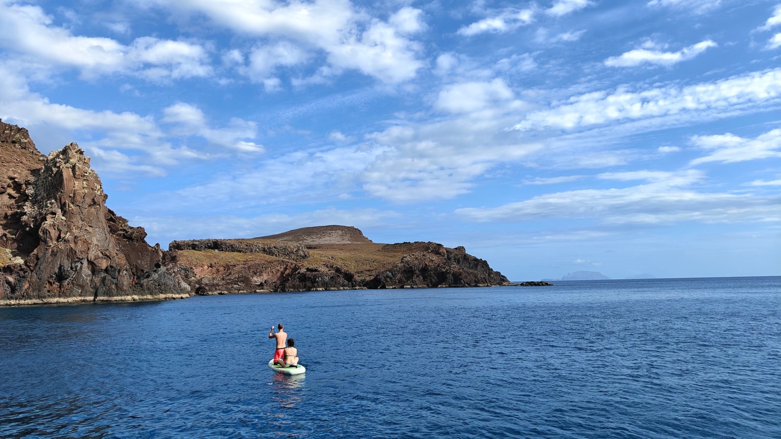 Vista panorâmica da costa da Madeira